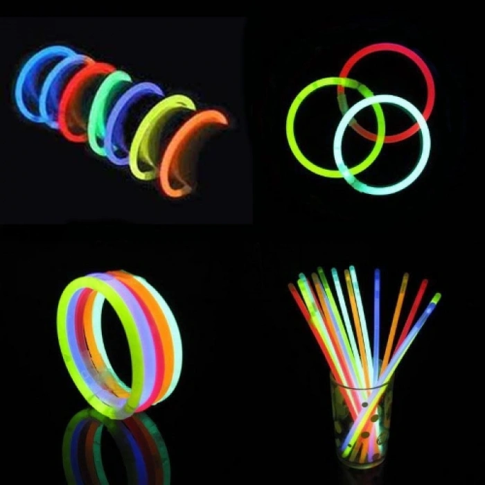 Glow Fosforlu Neon Bileklik 50 Adet (4887)