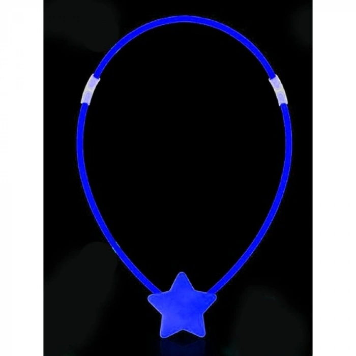 Glow Yıldız Kolye - Glow Kolye - Glow Partisi Yıldız Kolye 6 Adet