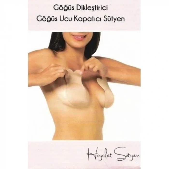 Göğüs Ucu Kapatıcı Yapışkanlı 1 Çift Askısız Sutyen Ten Rengi Göğüs Dikleştirici