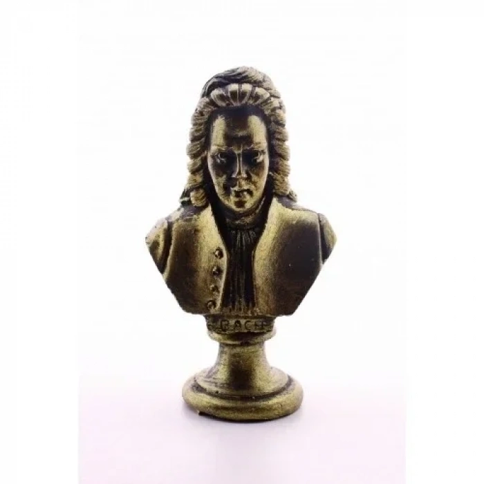 Gold Dekoratif Mini Bach Büst 15 cm