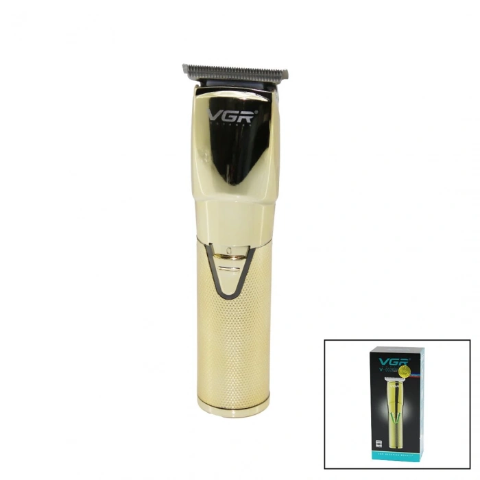 GOLD KROM KAPLAMA GÖVDE  SAÇ - SAKAL KESME TRAŞ MAKİNESİ  USB ŞARJLI V-903 (4887)