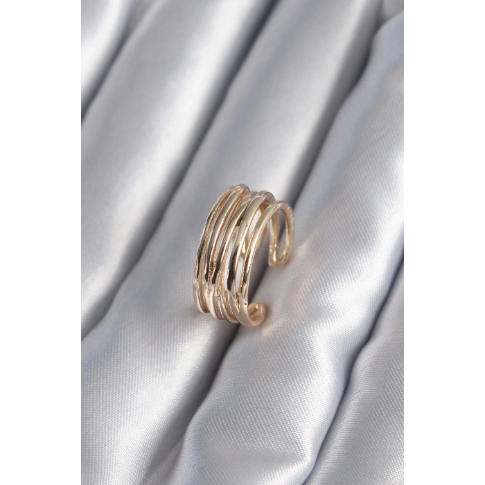 Gold Renk Ayarlanabilir Kadın Yüzük - TJ-BYK2947