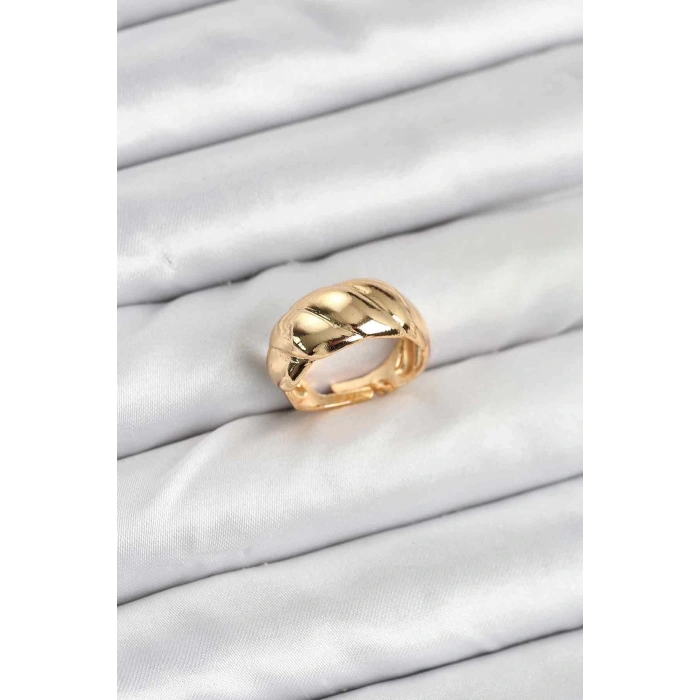 Gold Renk Bombeli Sarmal Yüzük - TJ-BYK3908