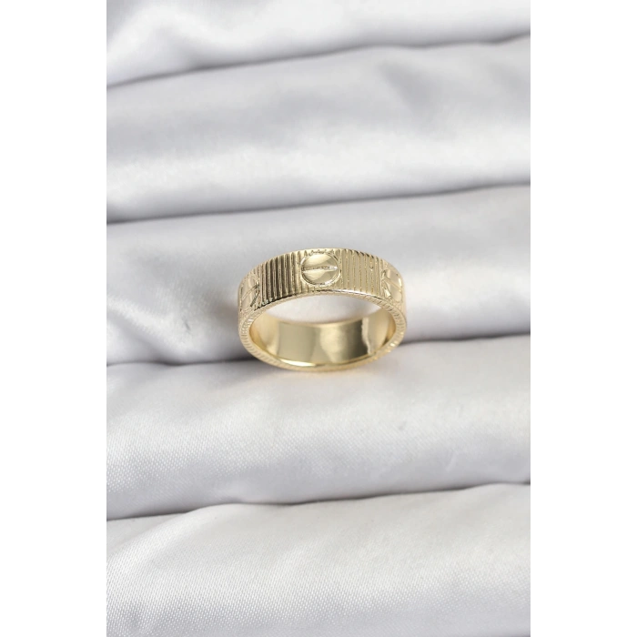 Gold Renk Model Kadın Yüzük - TJ-BYK3910