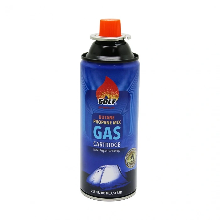 GOLF GAS PREMİUM BUTANE PROPANE MIX UZUN GAZ KARTUŞU 227GR/400ML (4887)