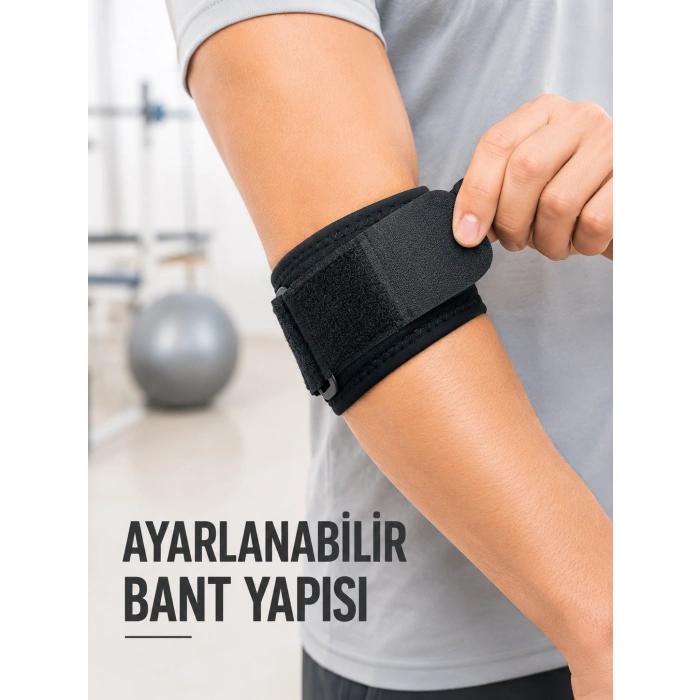 Golfçü Dirseği Bandajı Spor ve Günlük Kullanım İçin Dirsek Bandı