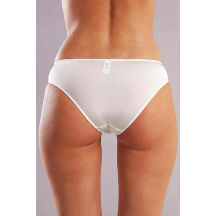 Golshan Gala Mini Slip, Kadın Dantelli Ekru Külot