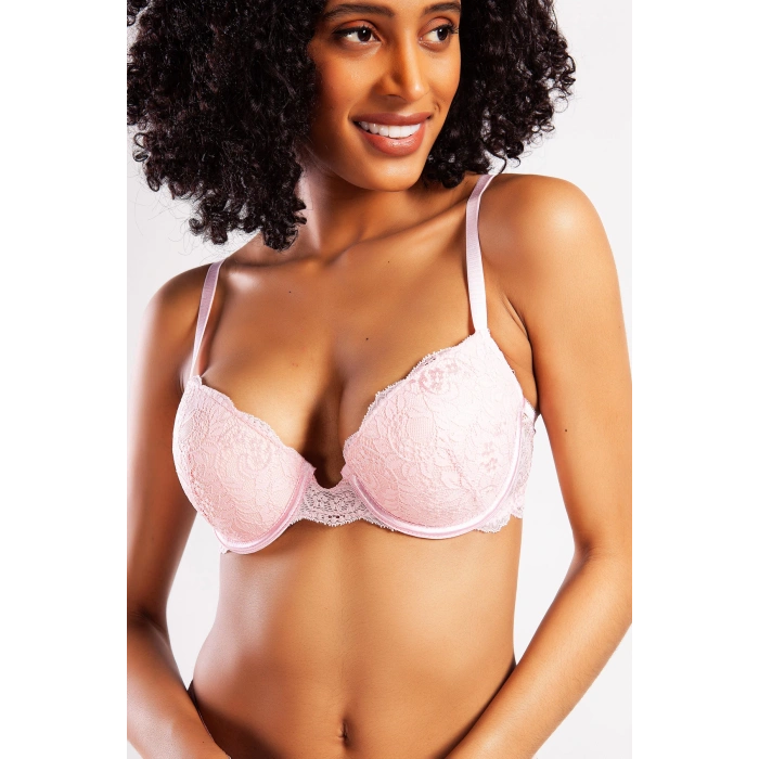 Golshan G.Colors Balconette Foam Push Up Bra, Açık Pembe  Konforlu ve Şık Sütyen