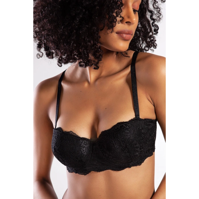 Golshan G.ColorsPush Up Strapless Bra, Siyah Konforlu ve Şık Sütyen