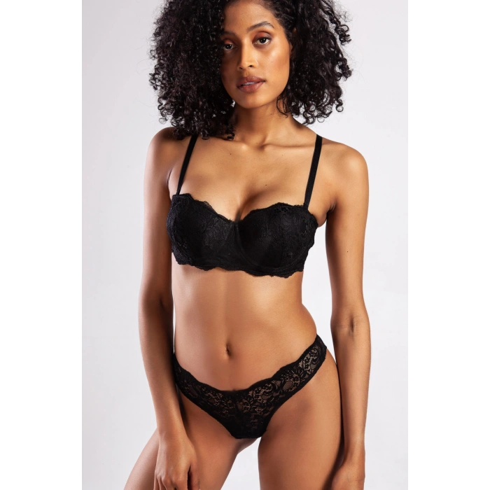 Golshan G.ColorsPush Up Strapless Bra, Siyah Konforlu ve Şık Sütyen