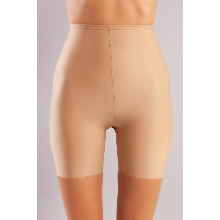 Golshan Girdle Hight Waist Micro Short Corset, İz Yapmayan Görünmez Yüksek Bel Paçalı Ten Korse