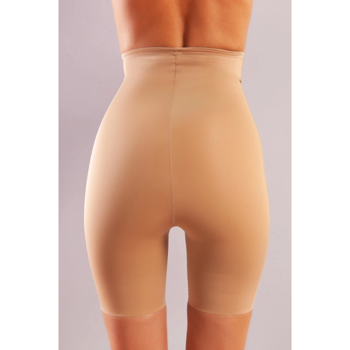 Golshan Girdle Hight Waist Micro Short Corset, İz Yapmayan Görünmez Yüksek Bel Paçalı Ten Korse