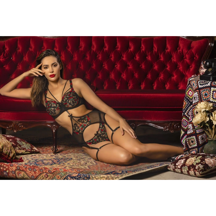 Golshan Grace Wıre Lace Bra, Siyah Dantelli Konforlu ve Şık Sütyen