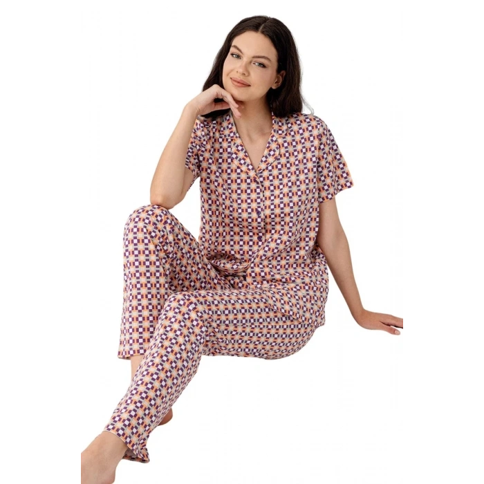 Gömlek Pijama Takım Kadın Ar3562