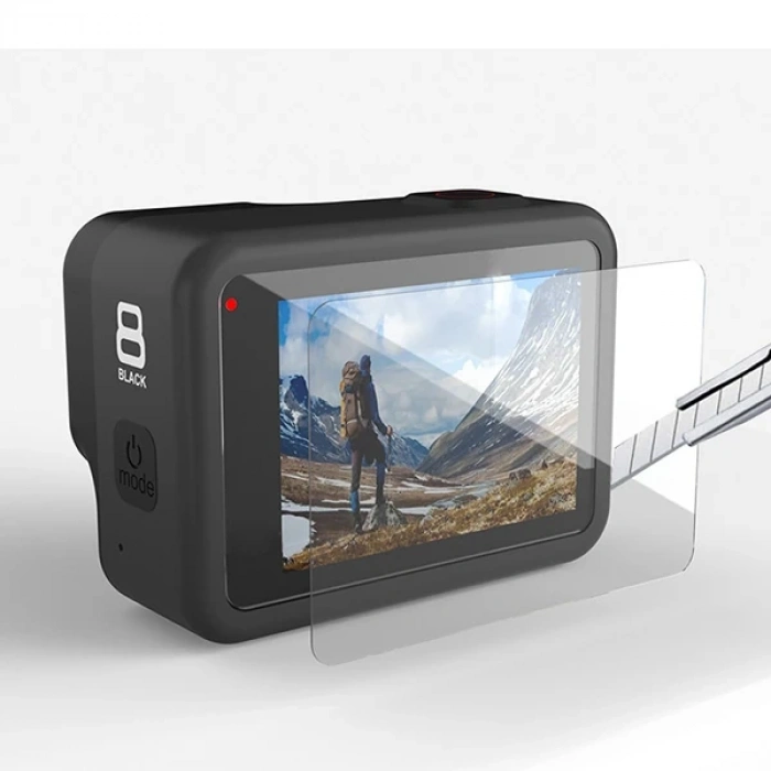 Gor Gopro Hero 8 2in1 Darbe Emici Ekran Koruyucu 2 Set