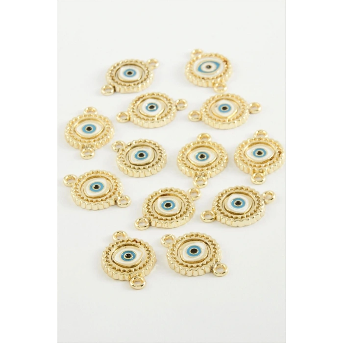 Göz Çift Kulplu Mineli Bileklik ve Kolye Ucu Aparatı 1 Adet