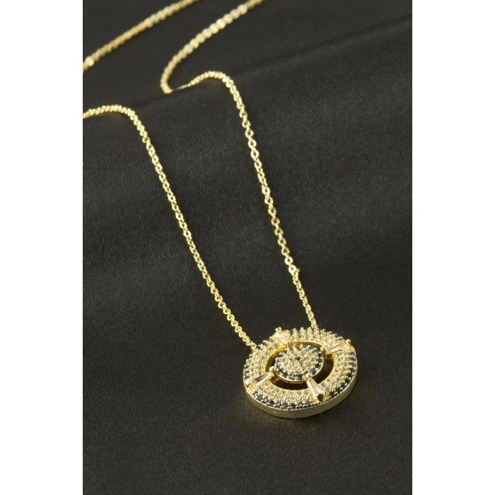 Göz Zirkon Taşlı Kolye