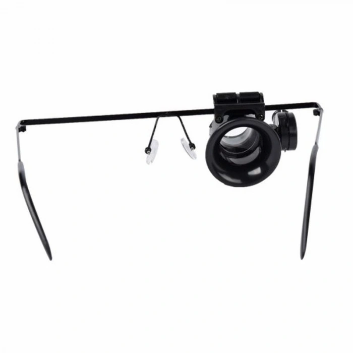 Gözlük Model 20X16Mm Optik Lens Led Işık Monoküler Büyüteç