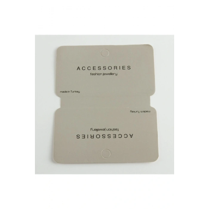 Gri Renkli Lüks Kolye Kartı