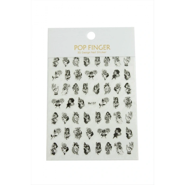 Gül Kız Tattoo Dövme Sticker