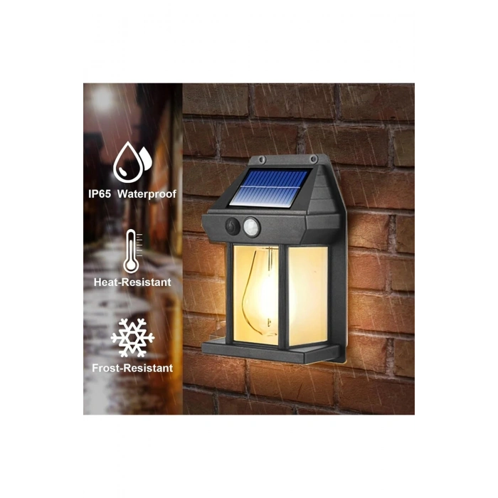 Güneş Enerjili Bahçe Led Ampul Hareket Sensörlü Bahçe Led  Su Geçirmez 3 Modlu Solar Led