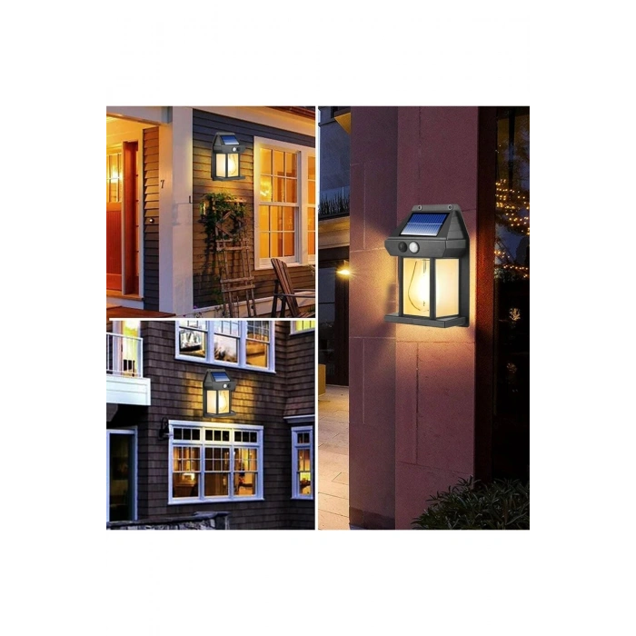 Güneş Enerjili Bahçe Led Ampul Hareket Sensörlü Bahçe Led  Su Geçirmez 3 Modlu Solar Led
