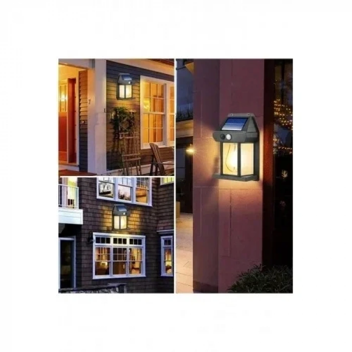 Güneş Enerjili Bahçe Led Ampul Sensörlü Bahçe Led Su Geçirmez 3 Modlu Beyaz