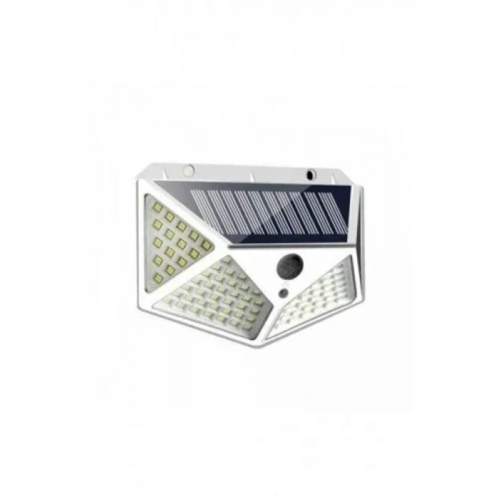 Güneş Enerjili Lamba Led Sokak Dış Ortam Solar Bahçe Aydınlatması Su Geçirmez Sensörlü (100 Led)