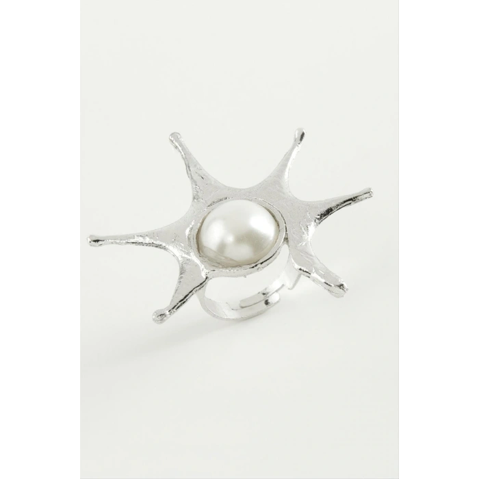 Güneş İnci Metal Yüzük