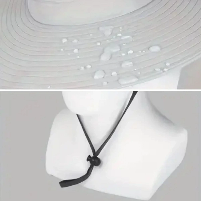 Güneş Koruyuculu Nefes Alabilen Maskeli ve Boyun Kapaklı Geniş Kenarlı Balıkçı Şapkası (4887)