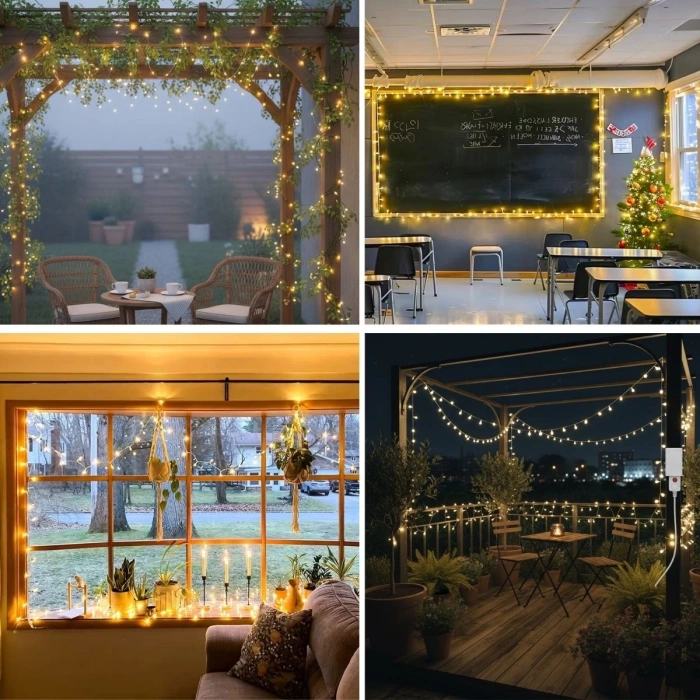 Günışığı Renk 5 Farklı Işık Modlu 10 Metre Eklemeli Dekor Boncuk Model Dekoratif Led (4887)