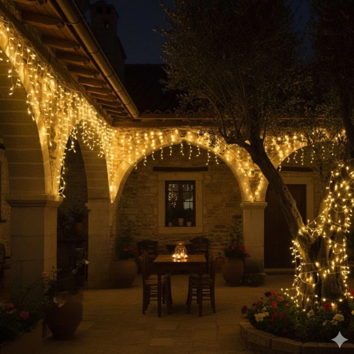 Günışığı Renk 5 Farklı Işık Modlu 10 Metre Eklemeli Dekor Boncuk Model Dekoratif Led (4887)