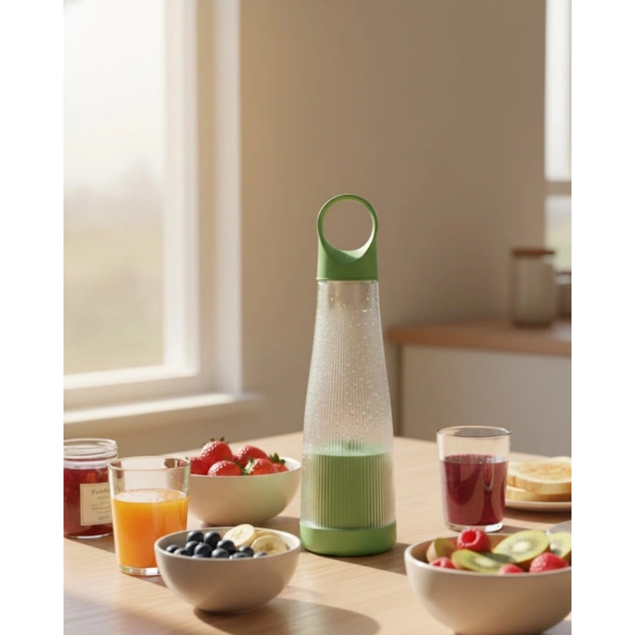 Günlük Smoothie Ve Shake İçin Usb Şarjlı Taşınabilir Blender