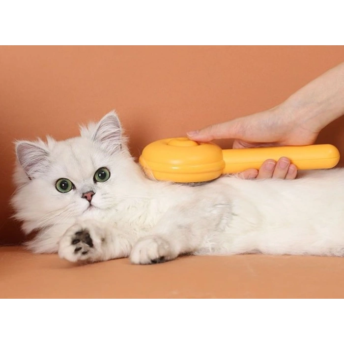 Hamburger Şekilli Otomatik Temizlenen Evcil Hayvan Fırçası (4887)