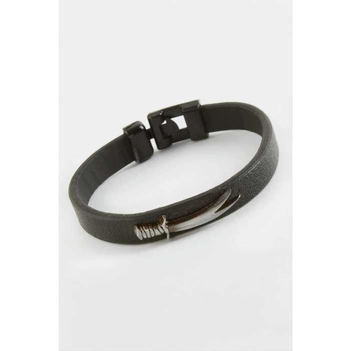 Hançer Kaliteli Suni Deri Bileklik