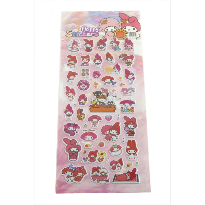 Happy Kabartmalı Sticker