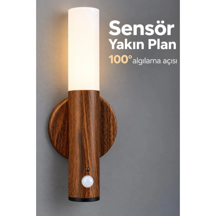 Hareket Sensörlü Kablosuz Gün Işığı Duvar Lambası