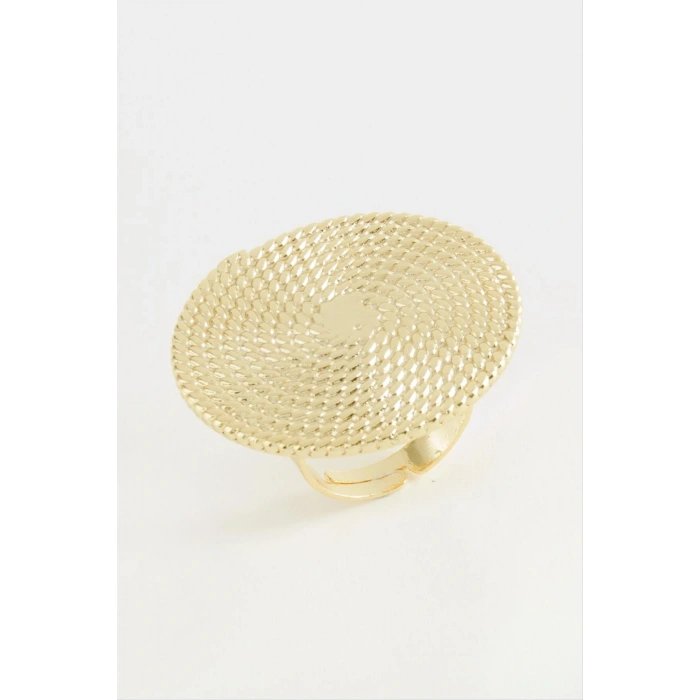 Hasır Görünümlü Metal Yüzük