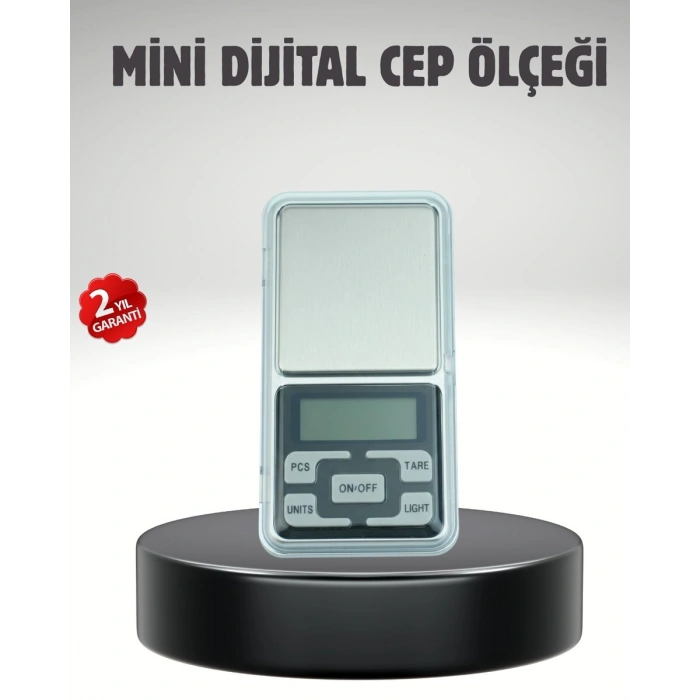 Hassas Tartım İçin Dijital Cep Terazisi Sayma Modlu