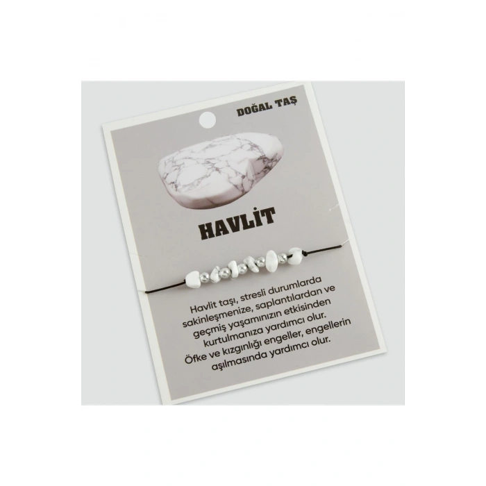 Havlit Doğaltaşlı İp Bileklik