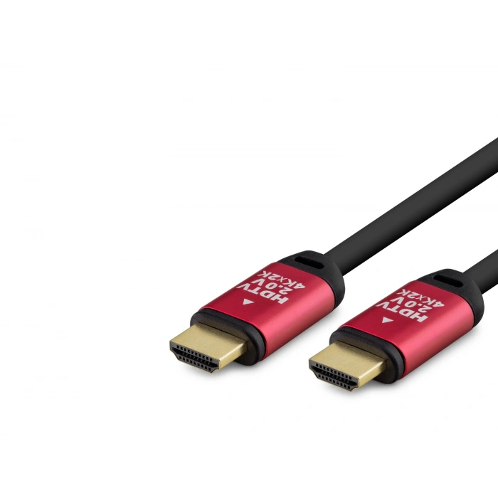 Hdmi 2.0 Kablo 4K Uhd Od 8.0 Mm 15 M - Siyah Kırmızı HDX2039