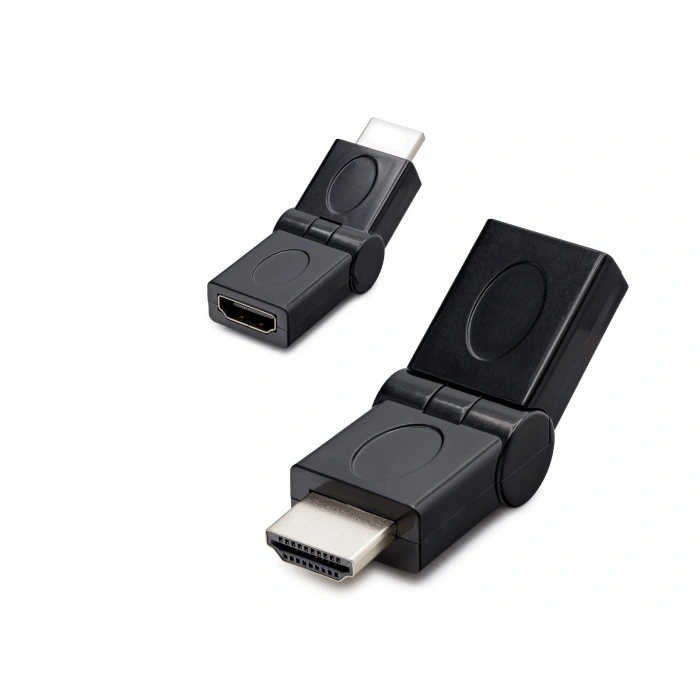 Hdmi Erkek Dişi Mafsallı Adaptör - Siyah HDX1257