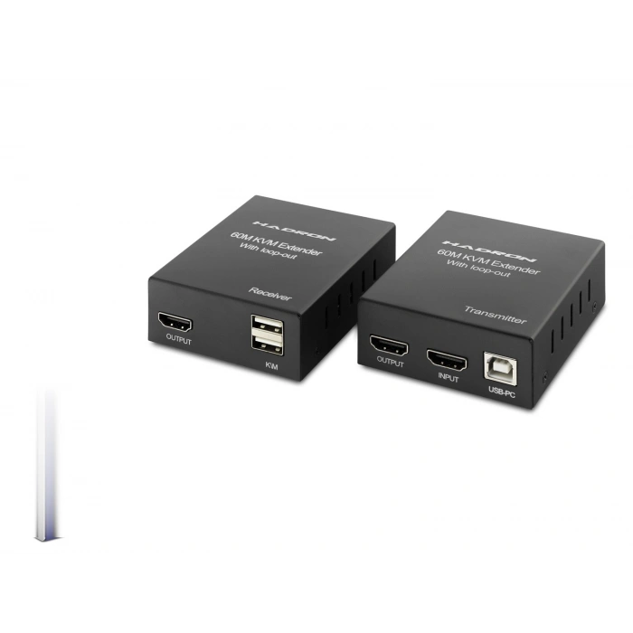 Hdmi Kvm Extender Loop-Out 1080P 60 M - Siyah HDX1356
