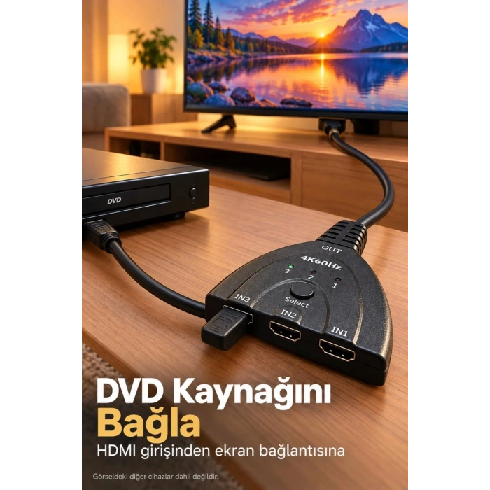 Hdmı Switch 2.0 Ve 3d Format Destekli