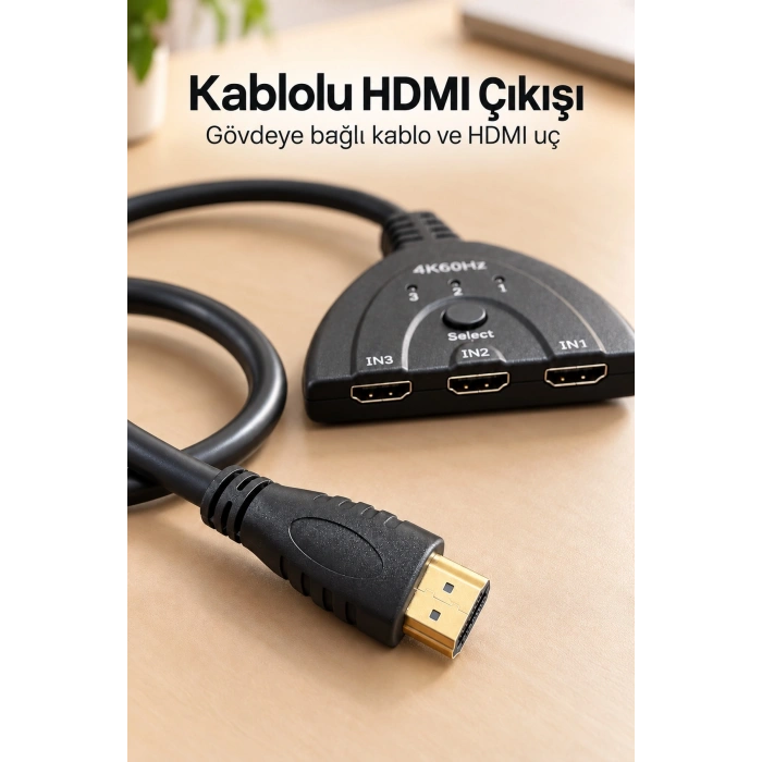 HDMI Switch 2.0 ve 3D Format Destekli