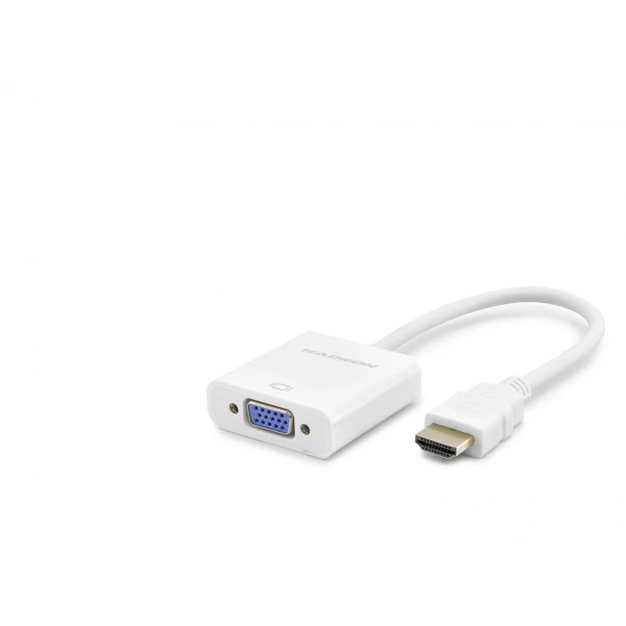 Hdmi To Vga Dişi Görüntü Dönüştürücü 1080P - Beyaz HDX2020B