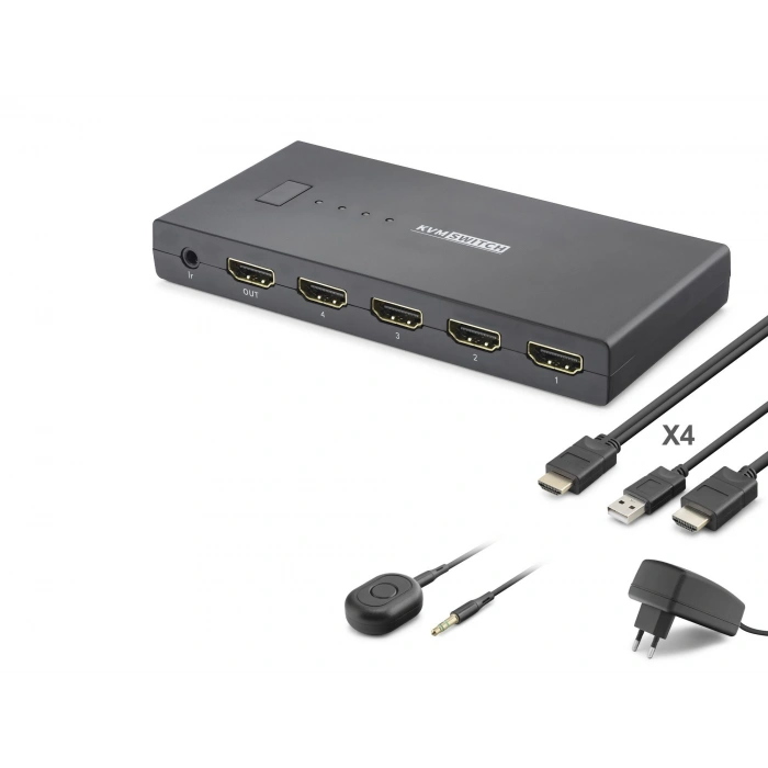 Hdmı Usb Kvm Switch 4 Port Hdmı 4 Port Usb Kumandalı HDX1425