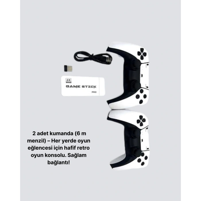 Hdmı Ve Kablosuz Kontrolcülü 20.000 Oyunlu Retro Oyun Konsolu