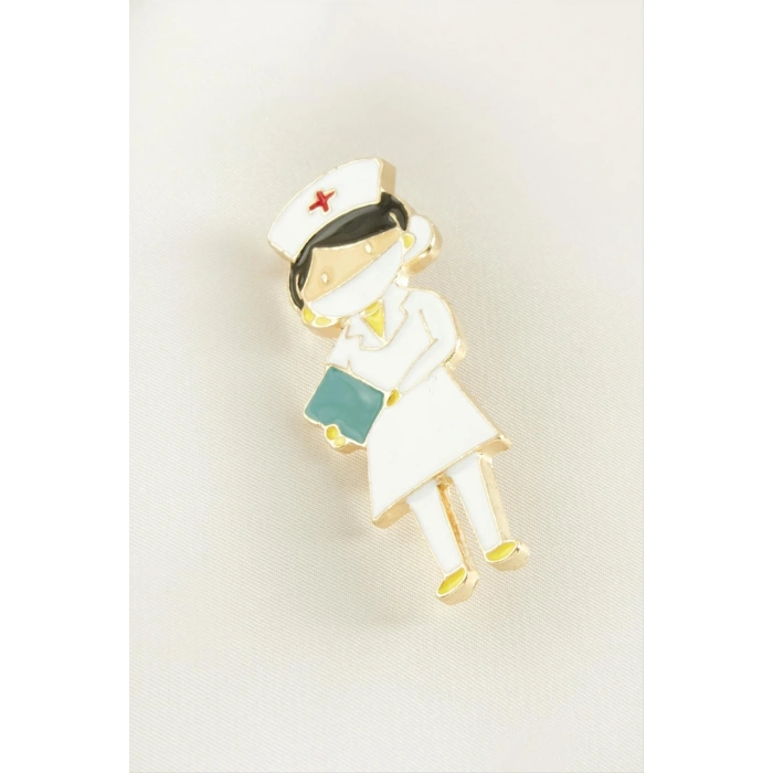 Hemşire Mineli Broş