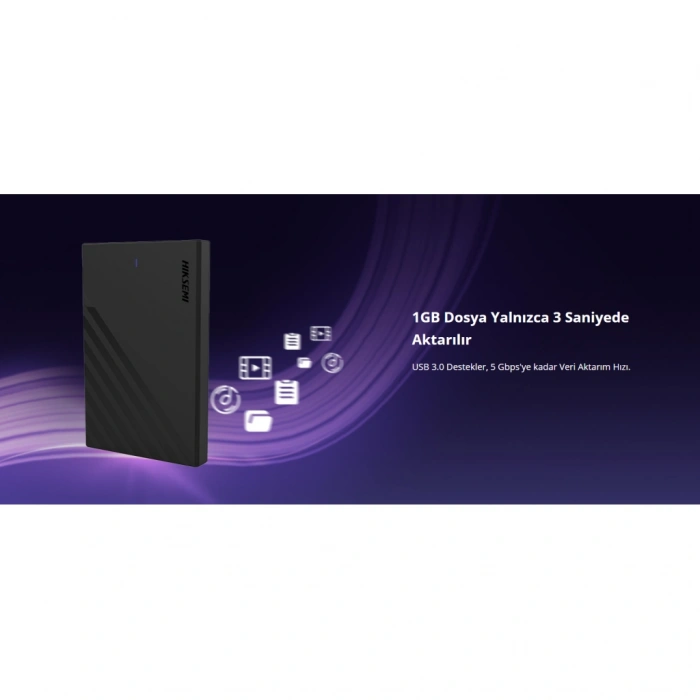 Hıksemı Hs-hub-mhb201 Usb3.0 25" Disk Kutusu. (ssd Ve Hdd Destekler 5gbps Siyah Win Mac-os Linux Android)(1923)